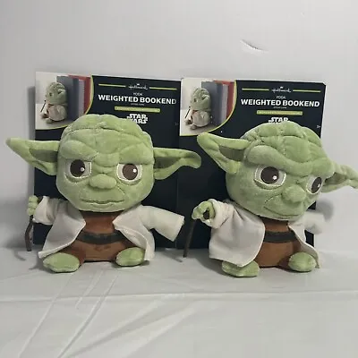 Set Of 2 Disney Star Wars Yoda Weighted Book Ends By Hallmark  NEW • $42.97