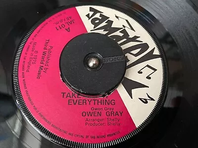 £5.25 • Buy OWEN GRAY : Take Away Everything : Jamatel 7  Vinyl Single 1975