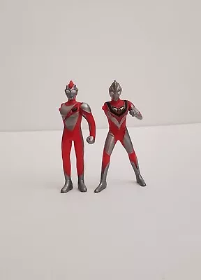 Vintage 1999 Yutaka Ultraman Nice & Ultraman Gaia Figures • $5