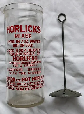 Vintage Horlicks Mixer With Plunger. • £10