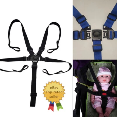 $11.88 • Buy Baby Kids Harness Pram 5 Point Safety Strap Safe Belt Stroller High Chair Car