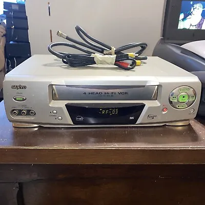 Sanyo VWM-690 VCR 4-Head Hi-Fi VHS Player Recorder **No Remote** Tested • $42.99