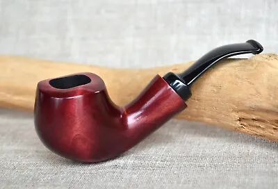 Mr Brog Tobacco Smoking Pipe Model Birdie Cherry Color  Pear Wood Handmade • $31
