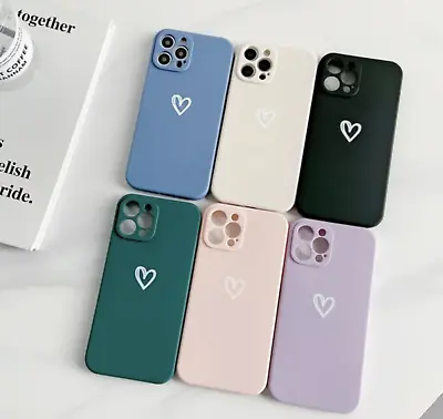 £3.99 • Buy Heart Case For IPhone 14 13 11 12 Pro Max Mini 7 8 SE XR Shockproof Phone Cover