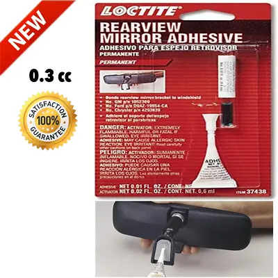 Rearview Mirror Permanent Bond Adhesive Glue For Metal Button Windshield Mount • $14.22