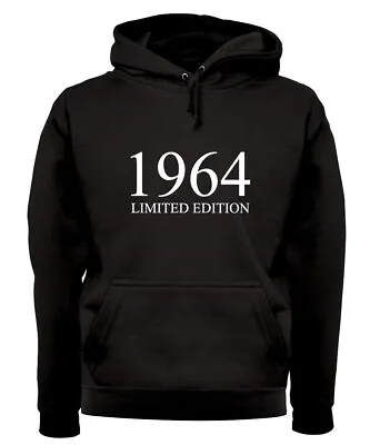 Limited Edition 1964 - Adult Hoodie / Sweater - Birthday Present 60th 60 Gift • £24.95