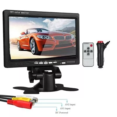 7inch TFT LCD Color Car Monitor Screen For Rear View Reverse Backup Truck Camera • $33.66