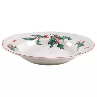 Villeroy & Boch Holly Rimmed Soup Bowl 1670492 • $49.99