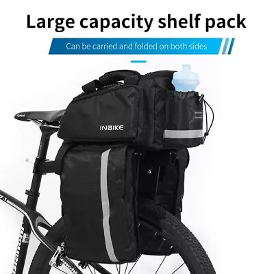 INBIKE Waterproof Trunk Bag Bicycle Rack Pack Carrier Bag MTB Bike Panniers • $21.99