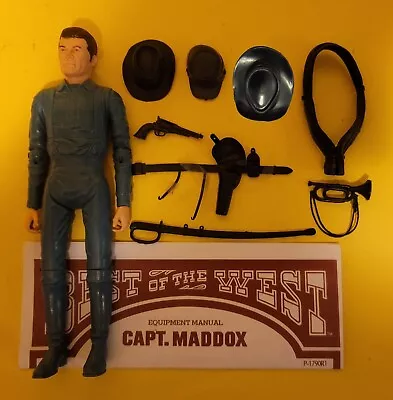 Captain Maddox + 8 Black Accessories + Manual Copy Marx West Custer Zeb • $59.99