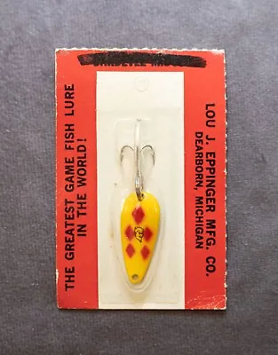 Vintage Metal Eppinger's Dardevle Red/yellow  Lil' Devle Fishing Lure Spoon • $7.50