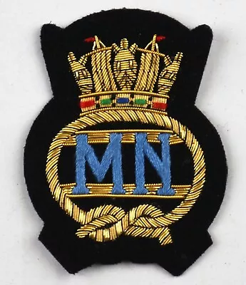 Merchant Navy Blazer Badge Wire Bullion LI-EMB-0023 • £12.99