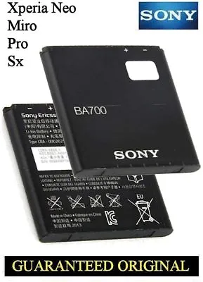 GENUINE BATTERY SONY XPERIA E XPERIA NEO MIRO PRO RAY SX TIPO MK16i ST18i BA700 • $32.04