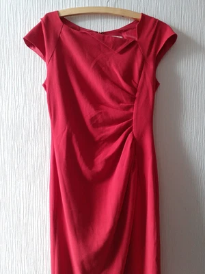£45 • Buy LK Bennett Davina Dress 12 Red Worn Once