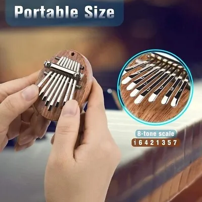 8 Key Mini Kalimba Portable Finger Harp Thumb Wood Piano Musical Instrument Gift • $9.98