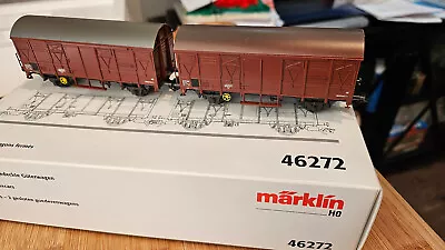 Märklin H0 - 46272 Boxcar Set - 2 Cars For AC System • $45.75