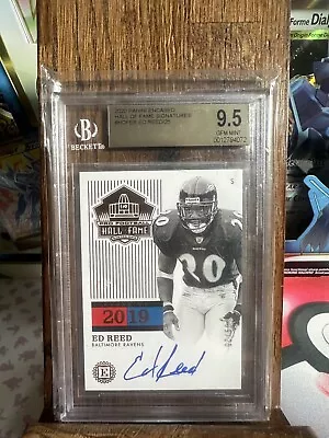 2020 Panini Encased Ed Reed/25 Autograph Signatures BGS 9.5 Auto 10 • $99.99