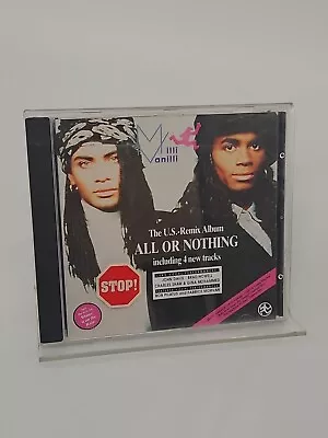 Milli Vanilli All Or Nothing The US Remix Album CD German Import 80s/90s Pop • $11.99