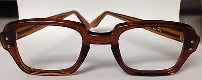 Vintage Retro BCG Military Surplus Eyeglass Frames 48-24 With 4.75 Temple • $10
