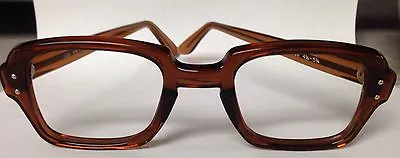 Vintage Retro BCG Military Surplus Eyeglass Frames 50-26 With 4.75 Temple • $11