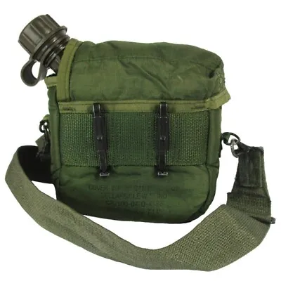 New-Olive Drab Green USGI 2 QT Canteen With Carrier/Cover And Shoulder Strap • $35