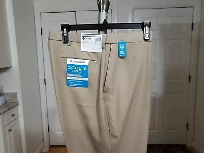 Haggar Cool Pro 18 Big & Tall Men's Dress Pants  Choose Sz & Color New With Tags • $29