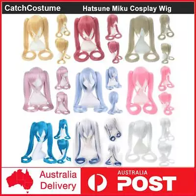 Anime Hatsune Miku Vocaloid Hatsune Miku Cosplay Wigs Long Halloween Party Hair • $33.27