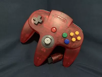 Nintendo 64 N64 Controller Fire Red White Bottom JP Import Tight Stick Clean! • $34.95