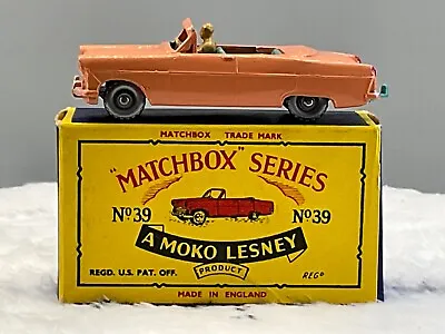 Matchbox Moko #39A Ford Zodiac1958 NMintS.P.W.in B5 Box All Original • $458