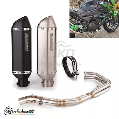 For Kawasaki Ninja 400 250 Z400 2017-2022 Full Exhaust Muffler 370mm Header Pipe • $214.20