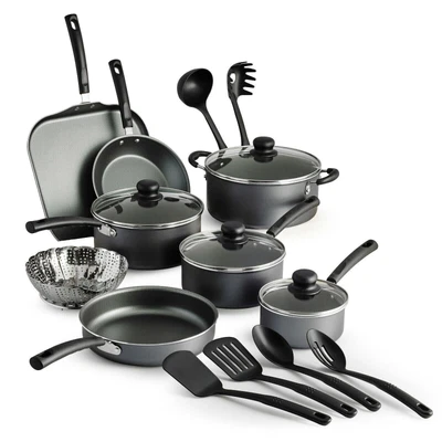 $40.69 • Buy 18 Piece Cookware Set Pots & Pans Kitchen Non Stick Home Cooking Pot Pan 2 Color