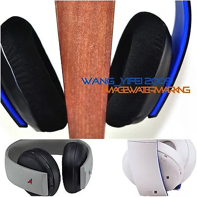 Soft Thick Velour Ear Pads Cushion For PS Gold Wireless Stereo Headset Headphone • $28.69
