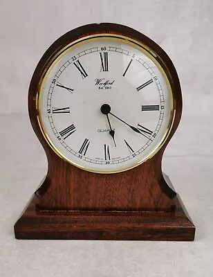 Antique Style Woodford Est 1860 Solid Wood Case Quartz Mantel Clock • $37.34