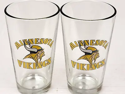 NFL Minnesota Vikings - 16oz Pint Glass (Set Of 2) • $19.99