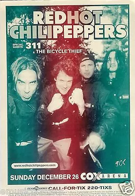 $14.51 • Buy RED HOT CHILI PEPPERS / 311 SAN DIEGO 2004 CONCERT TOUR POSTER - RHCP Group Shot