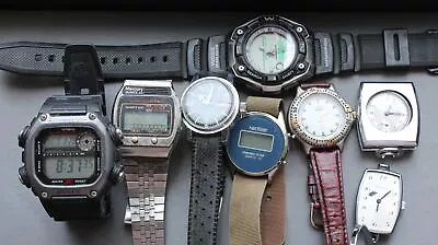 Lot Of (8) Vintage Wrist Watches Casio Lucerne And More AS IS NEEDS TLC • $49.99