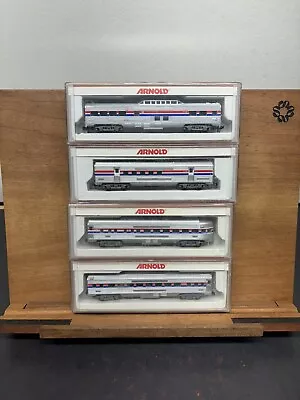 Lot! Arnold N Scale Amtrak Vista Dome Passenger Car 5431 5421 5411 5401 • $49.99