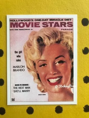 MARILYN MONROE Trading Card Magazine Cover No 4 MOVIE STARS 1950s Repro 324 • £2.99