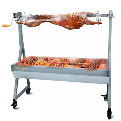 132 LBS Spit Rotisserie Grill Roaster 25W BBQ Small Pig Lamb Rotisserie Roaster • $179.99