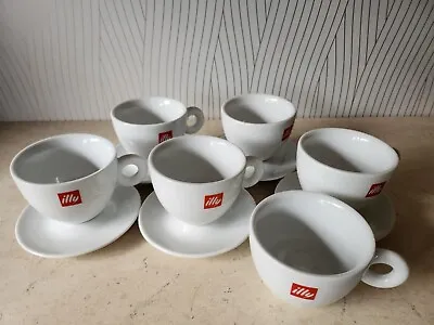 £30 • Buy ILLY Logo Espresso Cups & Saucers 11 Piece, ITALY