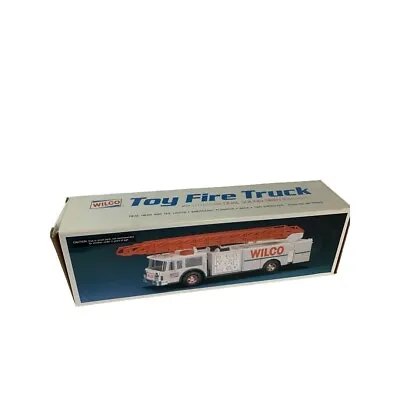 Vintage 1990 Wilco Toy Fire Truck Back Lights Sirens In Original Box • $24