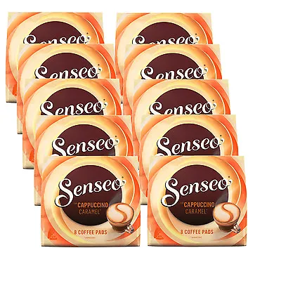 £30.61 • Buy 10x 8 Senseo Coffee Pads Type Cappuccino Caramel For Double Holder Flavored 