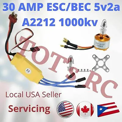 A2212 1000KV Motor 30AMP ESC 30a ESC 3s ESC DEANS | XT60 Rc Airplane Heli Drone • $14.89