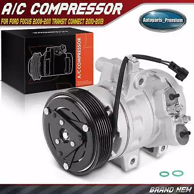 AC Compressor W/ Clutch For Ford Focus 2008-2011 Transit Connect 2010-2013 2.0L • $132.49