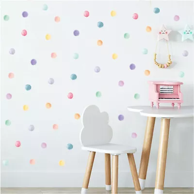 Dot Wall Sticker Dot Pattern Wall Sticker Kids Wallpaper Stick And Peel F • £7.17