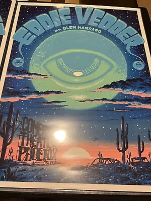 Eddie Vedder Phoenix Poster Jeff Soto 2012 Tour Print Glen Hansard • $85.48