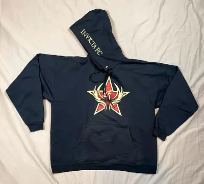 Invicta FC Fighting Championship Hoodie Large Black MMA Pullover Watterson Penne • $38.88