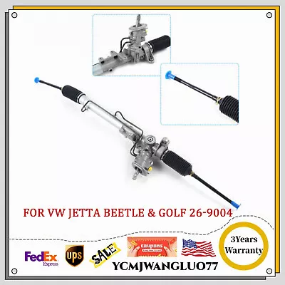 Complete Power Steering Rack & Pinion Assy For VW Jetta Beetle & Golf 26-9004 • $139.65
