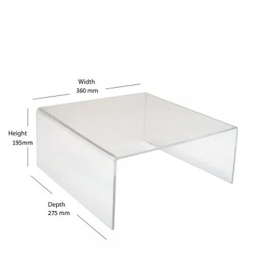 Clear Acrylic Extra Shelf  Riser For Ikea Detolf Cabinet Add A Shelf More Space • £31.99