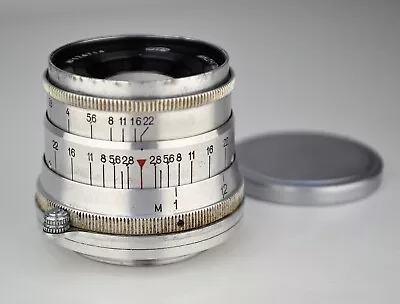 SERVICED! FIRST ISSUE! USSR INDUSTAR-26m RED  П  LENS F2.8/50 M39 For FED (8) • $44.44
